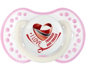 I Love Trinidad and Tobago Sucete LOVI Dynamic Blanc-rose phosphorescente