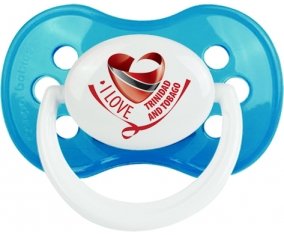 I Love Trinidad and Tobago Sucete Anatomique Cyan classique