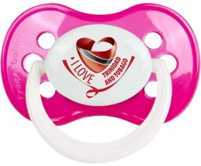 I Love Trinidad and Tobago Sucete Anatomique Rose foncé classique