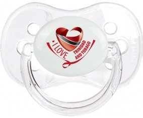 I Love Trinidad and Tobago Sucete Cerise Transparent classique
