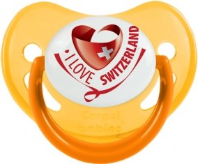 I Love Switzerland Sucete Physiologique Jaune phosphorescente