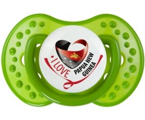 I Love Papua New Guinea : Sucette LOVI Dynamic personnalisée