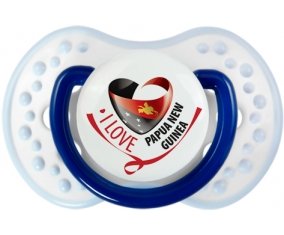 I Love Papua New Guinea Sucette LOVI Dynamic Marine-blanc-bleu classique