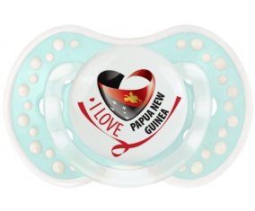 I Love Papua New Guinea Sucette LOVI Dynamic Retro-turquoise-lagon classique