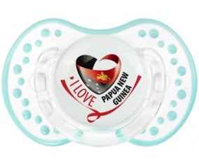 I Love Papua New Guinea Sucette LOVI Dynamic Retro-blanc-lagon classique