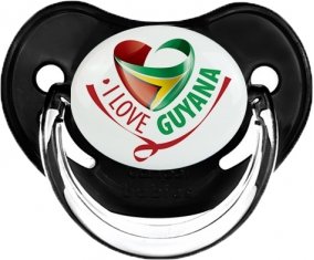I Love Guyana Sucette Physiologique Noir classique