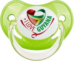 I Love Guyana Sucette Physiologique Vert classique