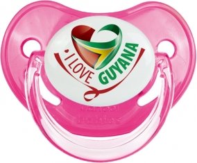 I Love Guyana Sucette Physiologique Rose classique
