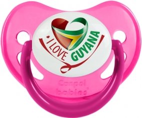 I Love Guyana Sucette Physiologique Rose phosphorescente