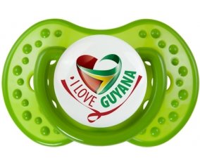 I Love Guyana Sucette LOVI Dynamic Vert classique