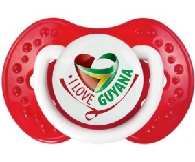 I Love Guyana Sucette LOVI Dynamic Blanc-rouge classique