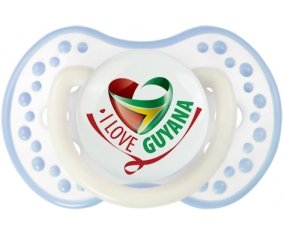 I Love Guyana Sucette LOVI Dynamic Blanc-cyan classique