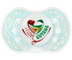 I Love Guyana Sucette LOVI Dynamic Retro-turquoise-lagon classique