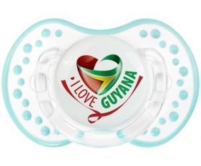 I Love Guyana Sucette LOVI Dynamic Retro-blanc-lagon classique