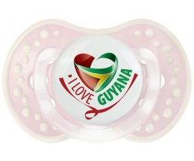 I Love Guyana Sucette LOVI Dynamic Retro-rose-tendre classique