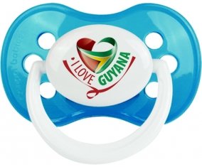 I Love Guyana Sucette Anatomique Cyan classique