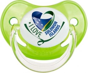 I Love Solomon Islands Tétine Physiologique Vert classique