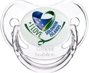 I Love Solomon Islands Tétine Physiologique Transparent classique