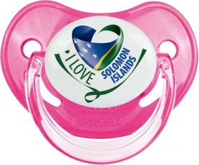 I Love Solomon Islands Tétine Physiologique Rose classique