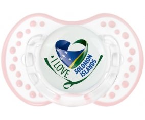 I Love Solomon Islands Sucete LOVI Dynamic Retro-blanc-rose-tendre classique