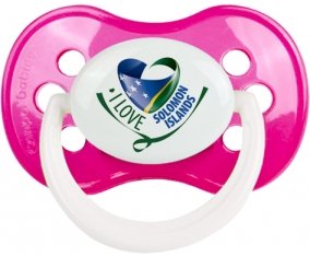 I Love Solomon Islands Sucete Anatomique Rose foncé classique