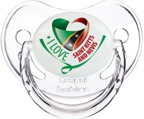 I Love Saint Kitts and Nevis Sucete Physiologique Transparent classique