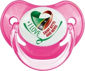 I Love Saint Kitts and Nevis Sucete Physiologique Rose classique