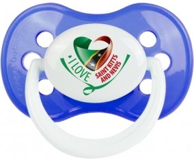 I Love Saint Kitts and Nevis : Sucette Anatomique personnalisée