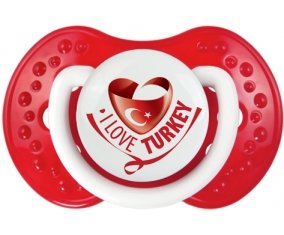 I Love Turkey Sucette LOVI Dynamic Blanc-rouge classique