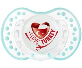 I Love Turkey Sucette LOVI Dynamic Retro-blanc-lagon classique
