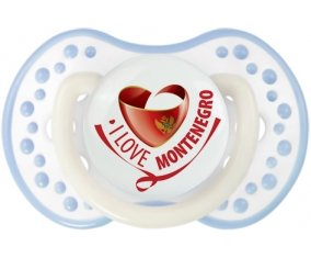 I Love Montenegro Sucette LOVI Dynamic Blanc-cyan classique