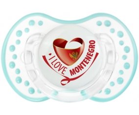 I Love Montenegro Sucette LOVI Dynamic Retro-blanc-lagon classique