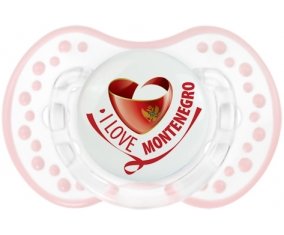 I Love Montenegro Sucette LOVI Dynamic Retro-blanc-rose-tendre classique