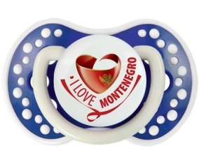I Love Montenegro Sucette LOVI Dynamic Bleu-marine phosphorescente