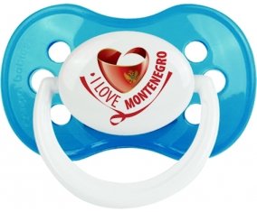 I Love Montenegro Sucette Anatomique Cyan classique