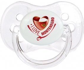I Love Montenegro Tétine Cerise Transparent classique
