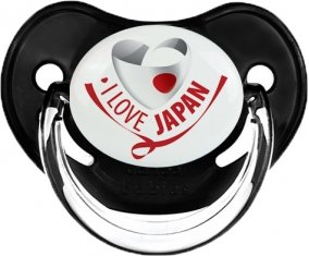 I Love Japan Tétine Physiologique Noir classique