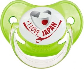 I Love Japan Tétine Physiologique Vert classique