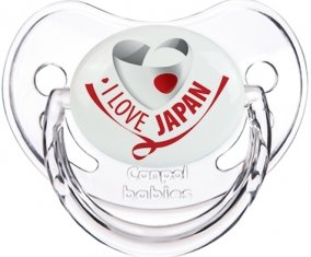 I Love Japan Tétine Physiologique Transparent classique
