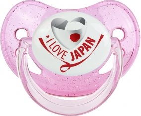 I Love Japan Tétine Physiologique Rose à paillette