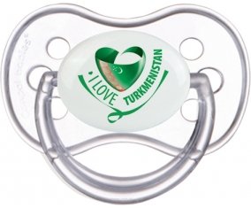 I Love Turkmenistan Sucette Anatomique Transparente classique