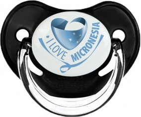 I Love Micronesia Sucette Physiologique Noir classique