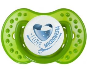 I Love Micronesia Sucette LOVI Dynamic Vert classique