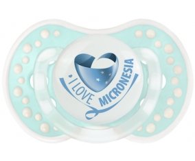 I Love Micronesia Sucette LOVI Dynamic Retro-turquoise-lagon classique