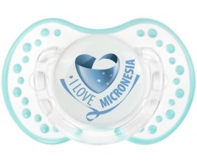 I Love Micronesia Sucette LOVI Dynamic Retro-blanc-lagon classique