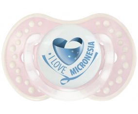 I Love Micronesia Sucette LOVI Dynamic Retro-rose-tendre classique