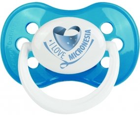 I Love Micronesia Tétine Anatomique Cyan classique