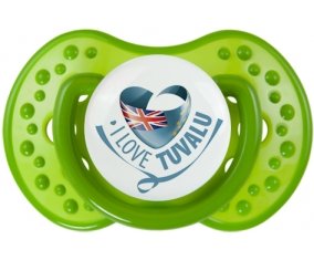 I Love Tuvalu Sucette LOVI Dynamic Vert classique