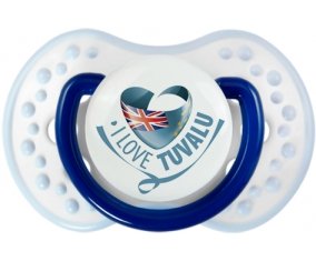 I Love Tuvalu Sucette LOVI Dynamic Marine-blanc-bleu classique