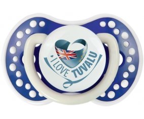 I Love Tuvalu Sucette LOVI Dynamic Bleu-marine phosphorescente